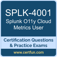 SPLK-4001: Splunk O11y Cloud Certified Metrics User
