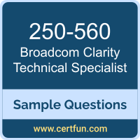 Broadcom 250-560 VCE, Clarity Technical Dumps, 250-560 PDF, 250-560 Dumps, Clarity Technical VCE, Broadcom Clarity Technical PDF