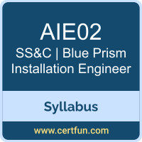 Installation Engineer PDF, AIE02 Dumps, AIE02 PDF, Installation Engineer VCE, AIE02 Questions PDF, SS&C | Blue Prism AIE02 VCE, SS&C | Blue Prism Installation Engineer Dumps, SS&C | Blue Prism Installation Engineer PDF