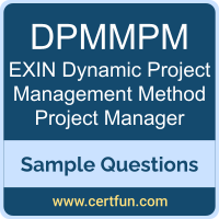 DPMMPM Dumps, DPMMPM PDF, DPMMPM VCE, EXIN Dynamic Project Management Method Project Manager VCE, EXIN DPMMPM PDF