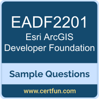 Esri EADF2201 VCE, ArcGIS Developer Foundation Dumps, EADF2201 PDF, EADF2201 Dumps, ArcGIS Developer Foundation VCE, Esri ArcGIS Developer Foundation PDF