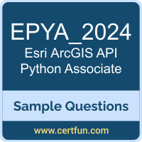 Esri EPYA_2024 VCE, ArcGIS API Python Associate Dumps, EPYA_2024 PDF, EPYA_2024 Dumps, ArcGIS API Python Associate VCE, Esri ArcGIS API Python Associate PDF