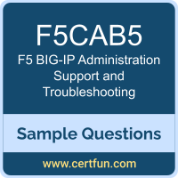 F5 F5CAB5 VCE, BIG-IP Administration Support and Troubleshooting Dumps, F5CAB5 PDF, F5CAB5 Dumps, BIG-IP Administration Support and Troubleshooting VCE, F5 BIG-IP Administration Support and Troubleshooting PDF