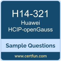 Huawei H14-321 VCE, HCIP-openGauss Dumps, H14-321 PDF, H14-321 Dumps, HCIP-openGauss VCE, Huawei HCIP-openGauss PDF