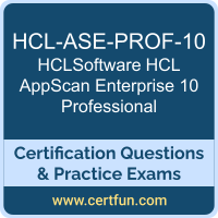 HCL AppScan Enterprise 10 Professional Dumps, HCL AppScan Enterprise 10 Professional PDF, HCL-ASE-PROF-10 PDF, HCL AppScan Enterprise 10 Professional Braindumps, HCL-ASE-PROF-10 Questions PDF, HCLSoftware HCL-ASE-PROF-10 VCE, HCLSoftware AppScan Enterprise 10 Professional Dumps