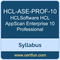 HCL AppScan Enterprise 10 Professional PDF, HCL-ASE-PROF-10 Dumps, HCL-ASE-PROF-10 PDF, HCL AppScan Enterprise 10 Professional VCE, HCL-ASE-PROF-10 Questions PDF, HCLSoftware HCL-ASE-PROF-10 VCE, HCLSoftware AppScan Enterprise 10 Professional Dumps, HCLSoftware AppScan Enterprise 10 Professional PDF