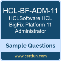 HCLSoftware HCL-BF-ADM-11 VCE, HCL BigFix Platform 11 Administrator Dumps, HCL-BF-ADM-11 PDF, HCL-BF-ADM-11 Dumps, HCL BigFix Platform 11 Administrator VCE, HCLSoftware HCL BigFix Platform 11 Administrator PDF