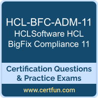 HCL BigFix Compliance 11 Dumps, HCL BigFix Compliance 11 PDF, HCL-BFC-ADM-11 PDF, HCL BigFix Compliance 11 Braindumps, HCL-BFC-ADM-11 Questions PDF, HCLSoftware HCL-BFC-ADM-11 VCE, HCLSoftware HCL BigFix Compliance 11 Dumps