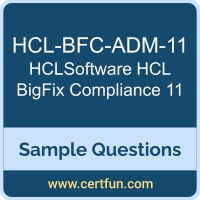 HCLSoftware HCL-BFC-ADM-11 VCE, HCL BigFix Compliance 11 Dumps, HCL-BFC-ADM-11 PDF, HCL-BFC-ADM-11 Dumps, HCL BigFix Compliance 11 VCE, HCLSoftware HCL BigFix Compliance 11 PDF