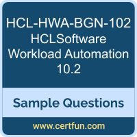 HCLSoftware HCL-HWA-BGN-102 VCE, Workload Automation 10.2 Dumps, HCL-HWA-BGN-102 PDF, HCL-HWA-BGN-102 Dumps, Workload Automation 10.2 VCE, HCLSoftware HWA Beginner 10.2 PDF