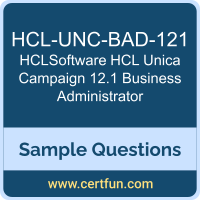 HCLSoftware HCL-UNC-BAD-121 VCE, HCL Unica Campaign 12.1 Business Administrator Dumps, HCL-UNC-BAD-121 PDF, HCL-UNC-BAD-121 Dumps, HCL Unica Campaign 12.1 Business Administrator VCE, HCLSoftware Campaign Business Administrators PDF