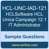 HCLSoftware HCL-UNC-IAD-121 VCE, HCL Unica Campaign 12.1 IT Administrator Dumps, HCL-UNC-IAD-121 PDF, HCL-UNC-IAD-121 Dumps, HCL Unica Campaign 12.1 IT Administrator VCE, HCLSoftware Campaign IT Administrator PDF