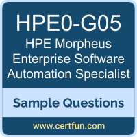 Hewlett Packard Enterprise HPE0-G05 VCE, Morpheus Enterprise Software Automation Specialist Dumps, HPE0-G05 PDF, HPE0-G05 Dumps, Morpheus Enterprise Software Automation Specialist VCE, HPE APC-MorAutoSpec PDF