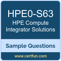 Hewlett Packard Enterprise HPE0-S63 VCE, Compute Integrator Solutions Dumps, HPE0-S63 PDF, HPE0-S63 Dumps, Compute Integrator Solutions VCE, HPE ASE-CompIntSol PDF