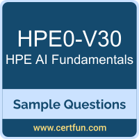 Hewlett Packard Enterprise HPE0-V30 VCE, AI Fundamentals Dumps, HPE0-V30 PDF, HPE0-V30 Dumps, AI Fundamentals VCE, HPE ATP-AIsol PDF