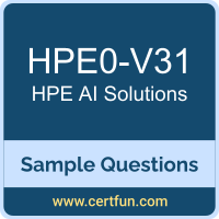 Hewlett Packard Enterprise HPE0-V31 VCE, AI Solutions Dumps, HPE0-V31 PDF, HPE0-V31 Dumps, AI Solutions VCE, HPE ASE-AIsol PDF