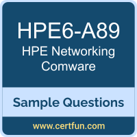 Hewlett Packard Enterprise HPE6-A89 VCE, Networking Comware Dumps, HPE6-A89 PDF, HPE6-A89 Dumps, Networking Comware VCE, HPE APC-Comwr PDF