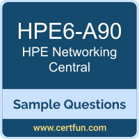 Hewlett Packard Enterprise6-A90 VCE, Networking Central Dumps, HPE6-A90 PDF, HPE6-A90 Dumps, Networking Central VCE, HPE APC-Central PDF