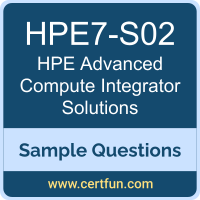 Hewlett Packard Enterprise HPE7-S02 VCE, Advanced Compute Integrator Solutions Dumps, HPE7-S02 PDF, HPE7-S02 Dumps, Advanced Compute Integrator Solutions VCE, HPE MASE-ComIntSol PDF