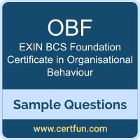 OBF Dumps, OBF PDF, OBF VCE, EXIN BCS Foundation Certificate in Organisational Behaviour VCE, EXIN OBF PDF