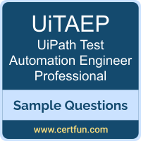 UiTAEP Dumps, UiTAEP PDF, UiTAEP VCE, UiPath Test Automation Engineer Professional VCE, UiPath UiTAEP PDF